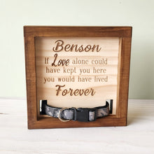 Load image into Gallery viewer, Dog Collar Memorial Frame - Personalised
