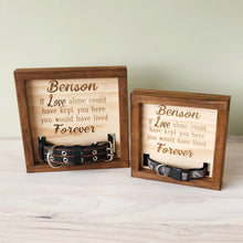 Load image into Gallery viewer, Dog Collar Memorial Frame - Personalised