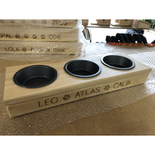 Load image into Gallery viewer, Small Pet Feeder - 3 Bowl