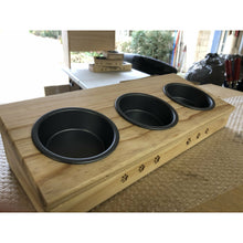Load image into Gallery viewer, Small Angled Pet Feeder - 3 Bowl