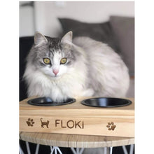 Load image into Gallery viewer, Small Pet Feeder - 2 Bowl