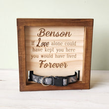 Load image into Gallery viewer, Dog Collar Memorial Frame - Personalised
