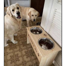 Load image into Gallery viewer, Raised Pet Feeder - 2 Bowls (Medium)
